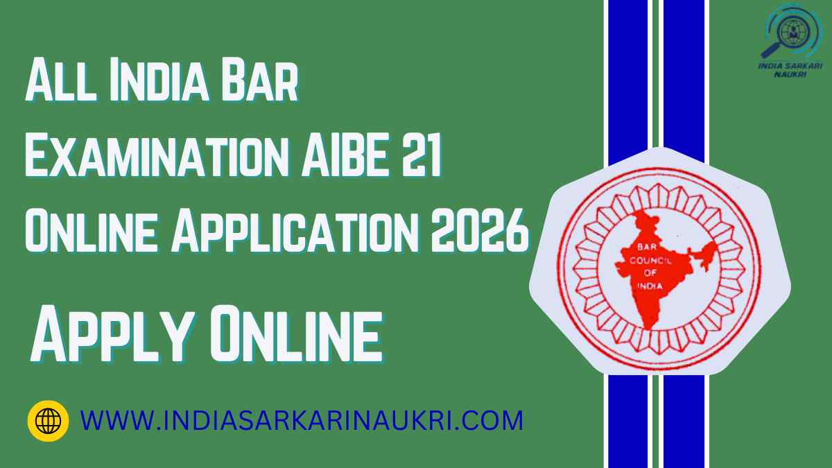 All India Bar Examination AIBE 21 Online Application Form 2026 & Result Declared